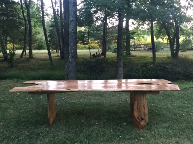 3-leg Ambrosia Maple Table by No Walls Studio